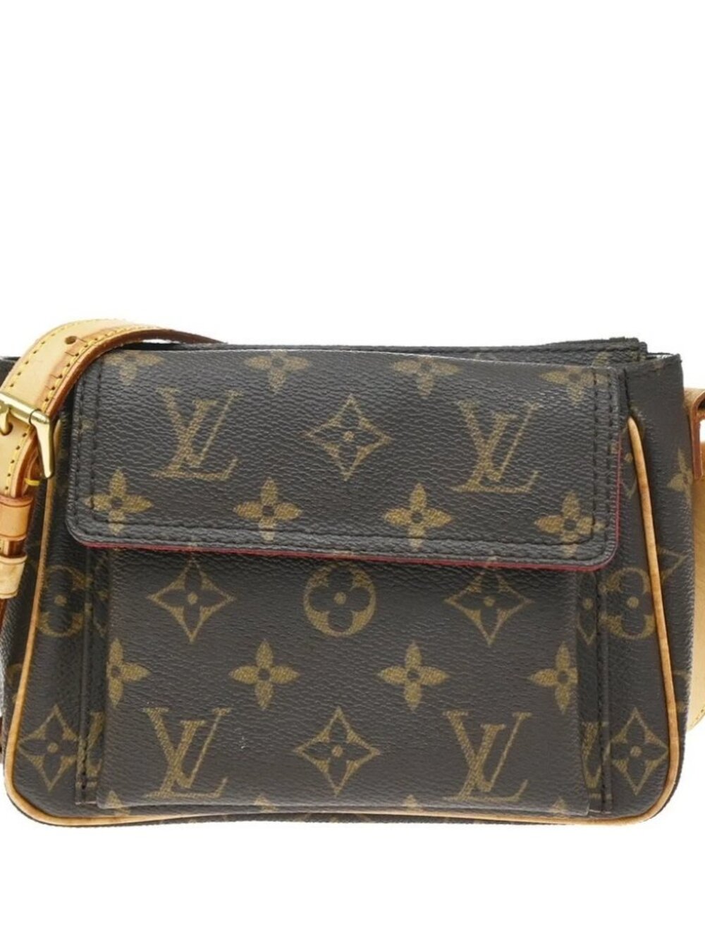 LOUIS VUITTON Viva Cite PM Shoulder Bag Monogram Leather Brown M51165 23TA787